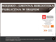 Tablet Screenshot of biblioteka.skepe.pl